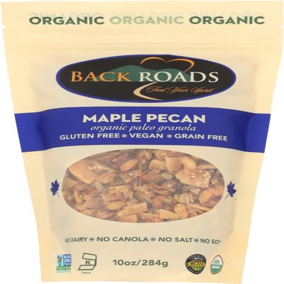 BACK ROADS Organic Maple Pecan Granola, 10 OZ