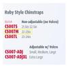 Sunset Ruby Style Chin Strap Medium Part No Cs007m 1ea view 3