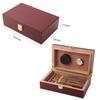 Bald Eagle Handmade Cigar Humidor Cigar Box Wood Humidor Holds 10-20 Cigars Desktop Box Humidor with Hygrometer and Humidifier Front-Mount Clasp Lock view 2