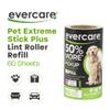 Evercare Extra Sticky Pet Lint Roller Refill 60 Sheets, 6-Pack view 2