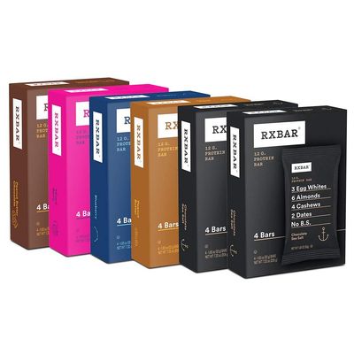 RXBAR Protein Bar, Variety Pack, 5 Flavors (6 Boxes, 24 Bars)