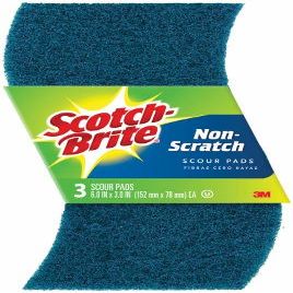 3M 623-10 Multi-Purpose No-Scratch Scouring Pad, 3-Pk. - Quantity 14