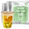 Clear Plastic Disposable Pet Cups | 20 oz Cups, 400 Pack | Crystal Clear PET Cup | Cold Smoothie | Iced Coffee Go Cups | Ideal for Coffee, Parfait, Juice, Soda, Cocktail, Party (20oz, 400 count) view 1