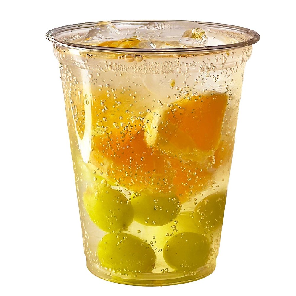 Clear Plastic Disposable Pet Cups | 20 oz Cups, 25 Pack | Crystal Clear PET Cup | Cold Smoothie | Iced Coffee Go Cups | Ideal for Coffee, Parfait, Juice, Soda, Cocktail, Party (20oz, 25 count)