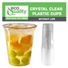 Clear Plastic Disposable Pet Cups | 20 oz Cups, 25 Pack | Crystal Clear PET Cup | Cold Smoothie | Iced Coffee Go Cups | Ideal for Coffee, Parfait, Juice, Soda, Cocktail, Party (20oz, 25 count) view 4