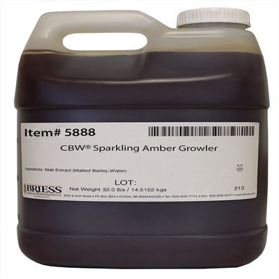 Briess 5888 Liquid Malt Extract 32 lb Growler, Sparkling Amber
