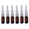 ericotry 6PCS 5ML Empty Brown Glass Sprayer Nasal Bottle Empty Travel Refillable Aromatherapy Perfume Bottles For Cosmetic Nasal Irrigation Spray Saline Water Applications view 1