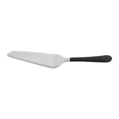 11" Stainless Steel Narrow Pastry Server with a Black Cool-Grip Handle, Dishwasher Safe Serving Utensils by GET, BSRIM-65-BK