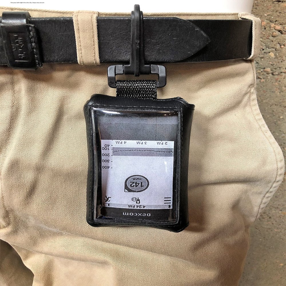 ClipnStow CGM Vertical Clip case Compatible withDexcom G6 CGM Receiver