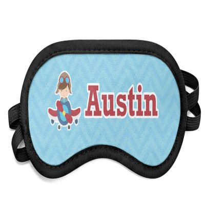 Personalized Airplane Theme Sleeping Eye Mask - Small