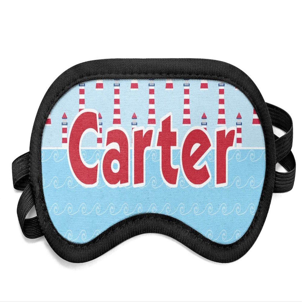 Personalized Light House & Waves Sleeping Eye Mask - Small