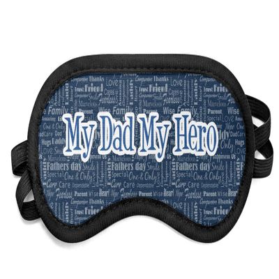 Personalized My Father My Hero Sleeping Eye Mask - Small
