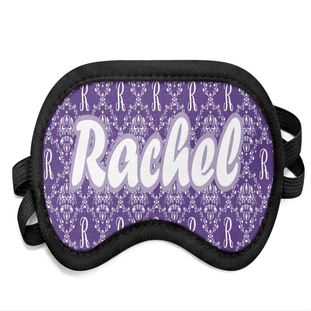 Personalized Initial Damask Sleeping Eye Mask - Small