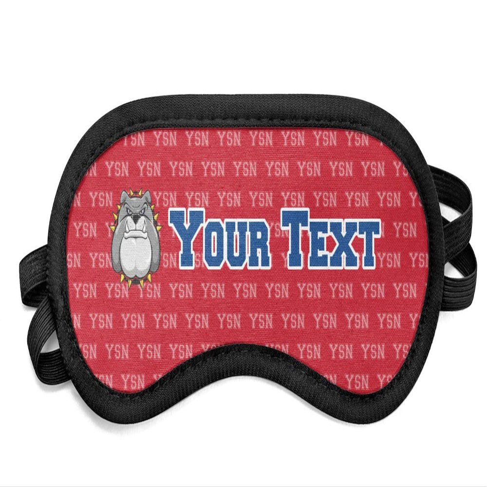 Personalized School Mascot Sleeping Eye Mask - Small