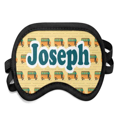 Personalized School Bus Sleeping Eye Mask - Small