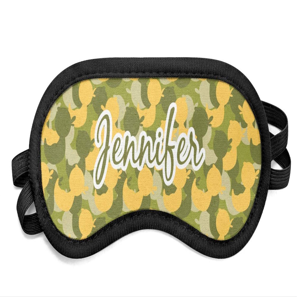 Personalized Rubber Duckie Camo Sleeping Eye Mask - Small