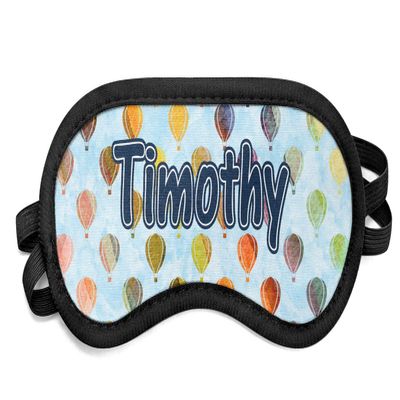 Personalized Watercolor Hot Air Balloons Sleeping Eye Mask - Small