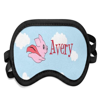 Personalized Flying Pigs Sleeping Eye Mask - Small