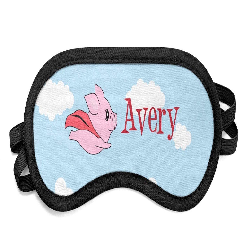 Personalized Flying Pigs Sleeping Eye Mask - Small