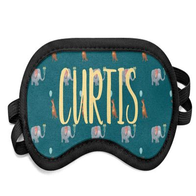 Personalized Animal Friend Birthday Sleeping Eye Mask - Small