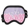 Personalized Pink & Purple Damask Sleeping Eye Mask - Small view 1