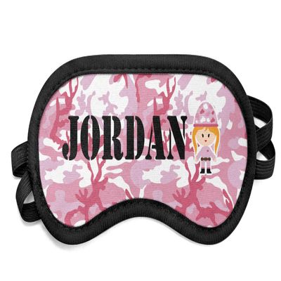 Personalized Pink Camo Sleeping Eye Mask - Small