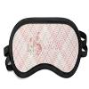 Personalized Modern Plaid & Floral Sleeping Eye Mask - Small view 1