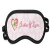 Personalized Valentine Owls Sleeping Eye Mask - Small view 1
