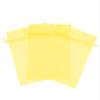 100 Pcs Yellow 4x6 Sheer Drawstring Organza Jewelry Pouches - Wedding Party Favor Gift Bags, Candy Bags [Kyezi Design and Craft] view 1