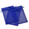 100 Pcs Blue 3x4 Sheer Drawstring Organza Bags - Jewelry Pouches for Wedding Party Favor, Gift, Candy [Kyezi Design and Craft] view 1