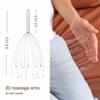 PURAVA (Original - Premium Head Massager with Metal Handle and Improved Design - Scalp Scratcher Massage with 20 Fingers for Relaxation and Scalp Stimulation - Head Massager Tool Ideal as a Gift view 3