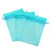 100 Pcs Turquoise 5x7 Sheer Drawstring Organza Pouches - Jewelry, Wedding, Party Favor & Candy Bags [Kyezi Design and Craft] view 1