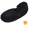 Adjustable 3D Contoured Eye Sleeping Masks Eye Shade with Earplugs Travel Sleep Aid Eye Cover Light Blocking Sleep Mask for Sleeping, Shift Work, Naps, Night Blindfold Eyeshade for Men and Women Kids view 3