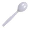 Daxwell Plastic Soup Spoons, Medium Heavyweight Polystyrene (PS), 5 9/16", White, A10003783 (Case of 1,000; 10 Boxes of 100) view 1