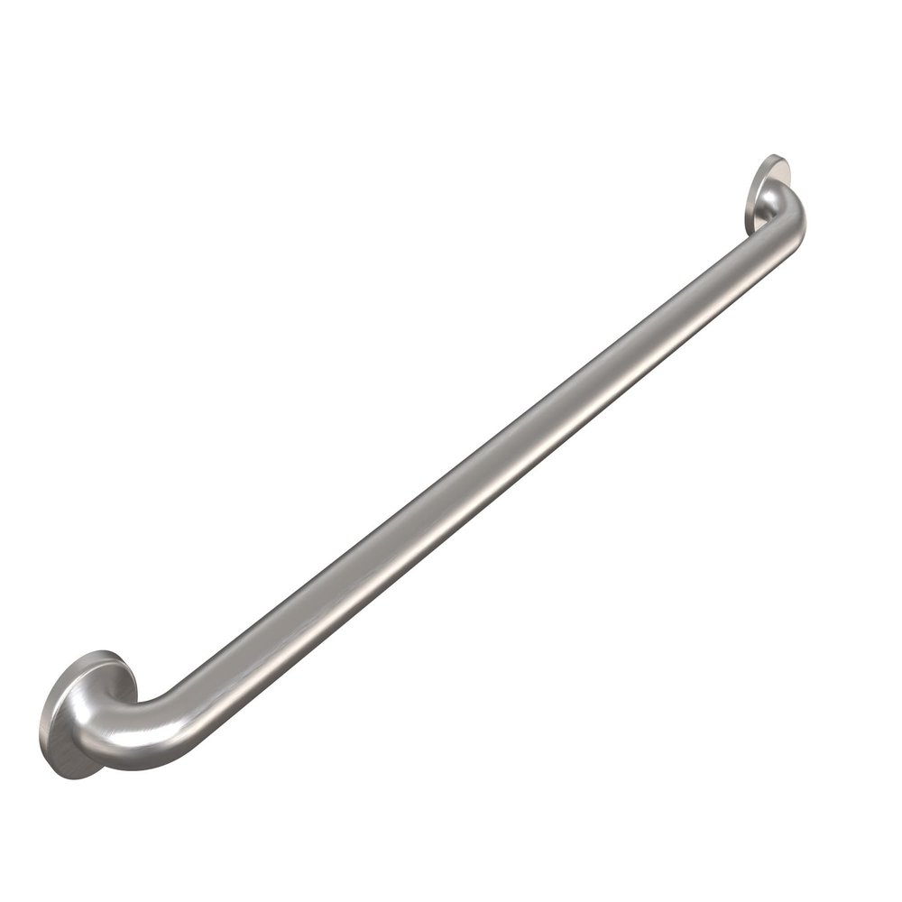 Bradley Heavy Duty Grab Bar, 1 1/2" Outer Diameter, Supports Up to 1000 Lbs., Concealed Mounting, ADA Compliant, Satin Finish, 36 Gauge Stainless Steel