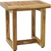 18" Spa Clear-Shield Teak Shower Bench - A. Bench view 1