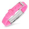 Sunling Custom Adjustable Silicon Medical Alert Allergy Awareness Bracelet for Women Men Kids,Free Engraving Emergency ID Bangle for Son,Daughter,Parents view 2