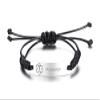 VNOX Type 1 Diabetes Medical Alert ID Handmade Braid Rope Stainless Steel Adjustable Bracelet for &Adult view 1
