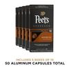 Peet's Coffee, Dark Roast Espresso Capsules, Compatible with Nespresso Original Machine, 100% Arabica Coffee - Ristretto Intensity 10, 50 Count (5 Boxes of 10 Espresso Capsules) view 2