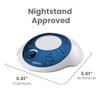 Homedics SoundSleep White Noise Sound Machine, Blue, Small Travel Sound Machine with 6 Relaxing Nature Sounds, Portable Sound Therapy for Home, Office, Nursery, Auto-Off Timer, by Homedics view 3