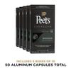 Peet's Coffee, Dark Roast Espresso Capsules, Compatible with Nespresso Original Machine, 100% Arabica Coffee - Nerissimo Intensity 11, 50 Count (5 Boxes of 10 Espresso Capsules) view 2