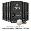 Peet's Coffee, Dark Roast Espresso Capsules, Compatible with Nespresso Original Machine, 100% Arabica Coffee - Nerissimo Intensity 11, 100 Count (10 Boxes of 10 Espresso Capsules) view 2