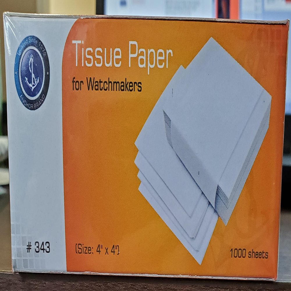 480 PCS Tissue Paper Anti Tarnish Jewelry Wrapping Sheets 4"x4" Watchmaker Lint Free 4x4