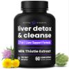 NutraChamps Liver Cleanse Detox & Repair Formula, 20+ Herbs: Milk Thistle Extract with Silymarin, Artichoke, Dandelion, Chicory Root Powder, Liver Support Pills Supplement, 60 Capsules view 1