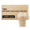 [1000 COUNT]HAKOWARE by Harvest Pack 12 oz Ultra Clear Disposable Plastic Cold Cups for Wedding & Party, PET Cocktail Cup, Disposable Clear Cups for Iced Coffee & Cold Beverage view 1
