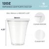 [1000 COUNT]HAKOWARE by Harvest Pack 12 oz Ultra Clear Disposable Plastic Cold Cups for Wedding & Party, PET Cocktail Cup, Disposable Clear Cups for Iced Coffee & Cold Beverage view 2