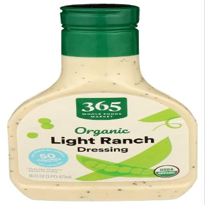 365 by Whole Foods Market, Organic Light Ranch Dressing, 16 Fl Oz