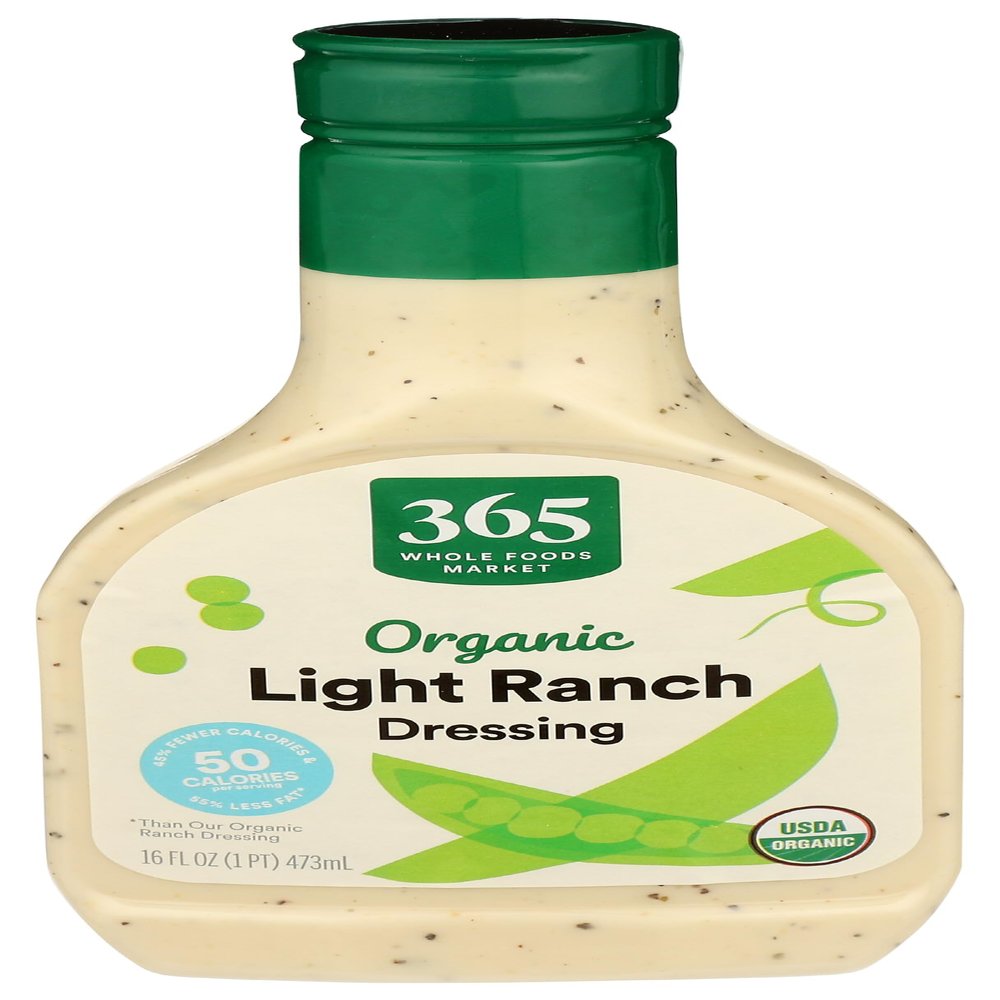 365 by Whole Foods Market, Organic Light Ranch Dressing, 16 Fl Oz