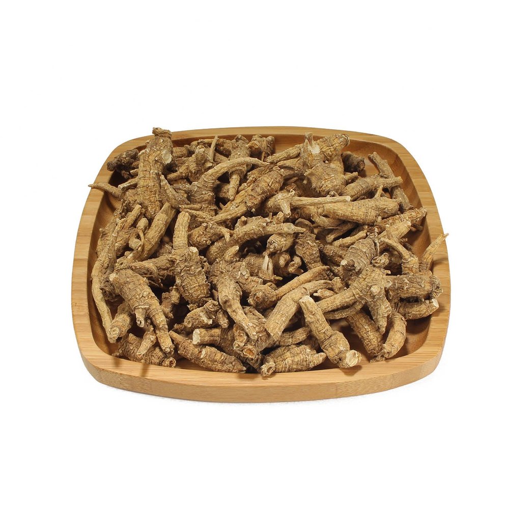 BambooMN Ginseng Roots with Tea Tray 3 Year Old American Grown Cultivated for Soups and Teas - Medium Root - 50-80 pcs - 8 oz