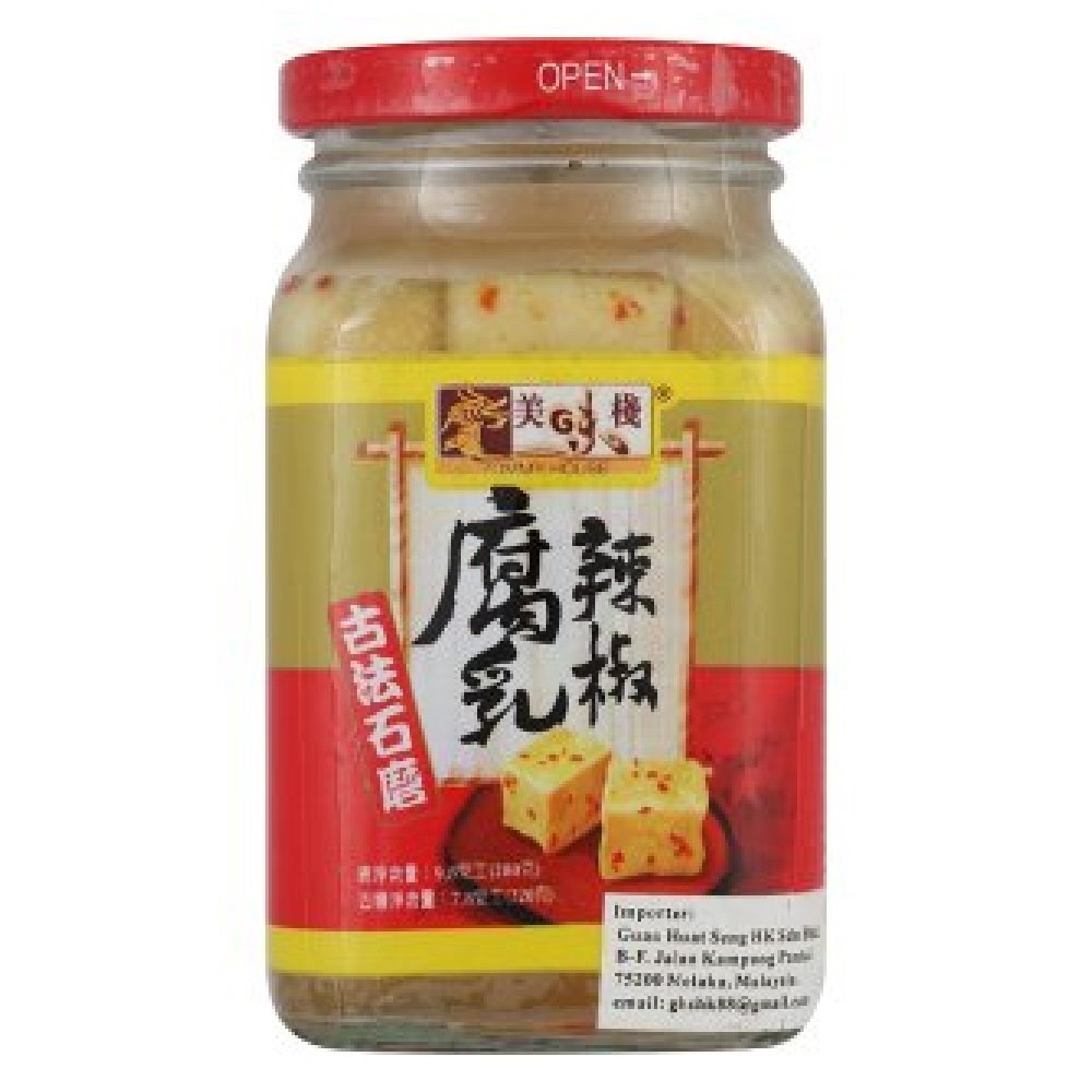 Yummy House Wet Bean Curd 280g (Wet Bean Curd with Chili, 12 Count)